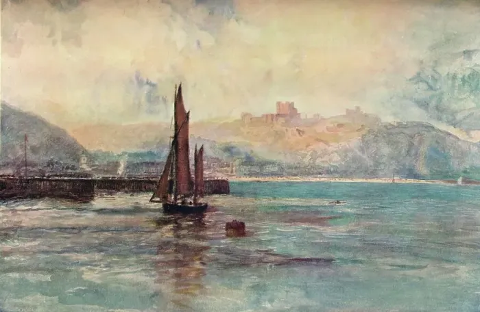 Framed Print : Dover-Evening, c1895. Artist: John William Buxton Knight Framed Print : Dover-Evening, c1895. Artist: John William Buxton Knight