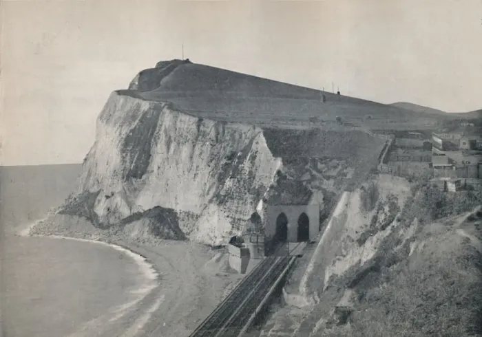 Framed Print : Dover - The Tunnel in Shakespeares Cliff, 1895 Framed Print : Dover - The Tunnel in Shakespeares Cliff, 1895