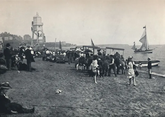 Framed Print : Dovercourt - The Sands, 1895