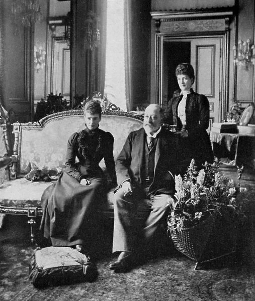 The Dowager Empress of Russia, King Edward VII and Queen Alexandra, May 1900 (1964)