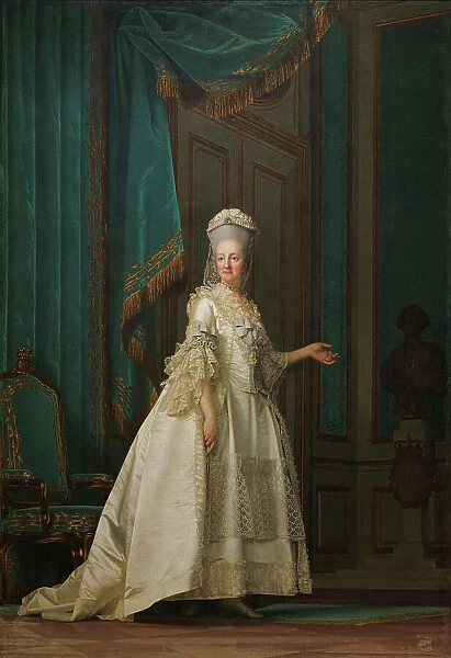 The Dowager Queen Juliane Marie of Denmark, 1776. Creator: Vigilius Erichsen