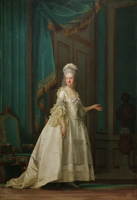 Framed Print : The Dowager Queen Juliane Marie of Denmark, 1776. Creator: Vigilius Erichsen Framed Print : The Dowager Queen Juliane Marie of Denmark, 1776. Creator: Vigilius Erichsen