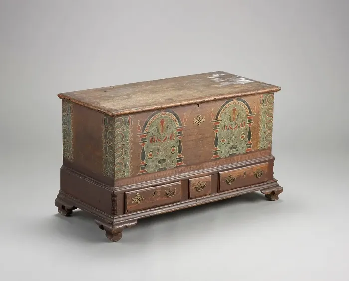 Framed Print : Dower chest, 1799. Creator: Unknown Framed Print : Dower chest, 1799. Creator: Unknown