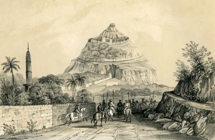 Framed Print : Dowlatabad, India, 1847 Framed Print : Dowlatabad, India, 1847