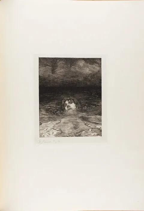 Framed Print : Downfall, from A Life, 1884. Creator: Max Klinger Framed Print : Downfall, from A Life, 1884. Creator: Max Klinger