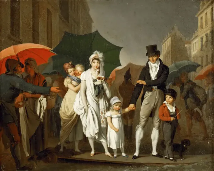 Framed Print : The Downpour, ca 1805 Framed Print : The Downpour, ca 1805