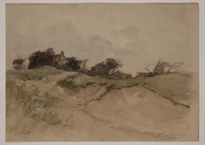 Framed Print : The Downs near Katwyk, c1860-1920. Creator: Carel Nicolaas Storm Framed Print : The Downs near Katwyk, c1860-1920. Creator: Carel Nicolaas Storm