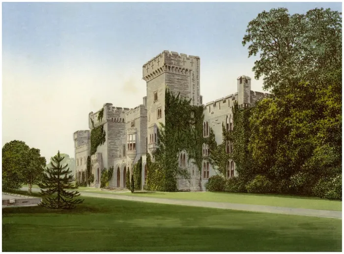 Framed Print : Downton Castle, Herefordshire, home of Baronet Boughton, c1880 Framed Print : Downton Castle, Herefordshire, home of Baronet Boughton, c1880