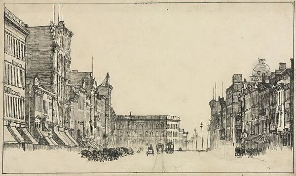 Downtown, Cleveland. Creator: Otto H. Bacher (American, 1856-1909)