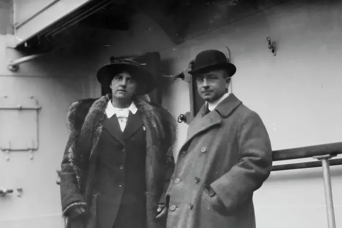 Framed Print : Dr. Alexis Carrel and wife, 1914. Creator: Bain News Service