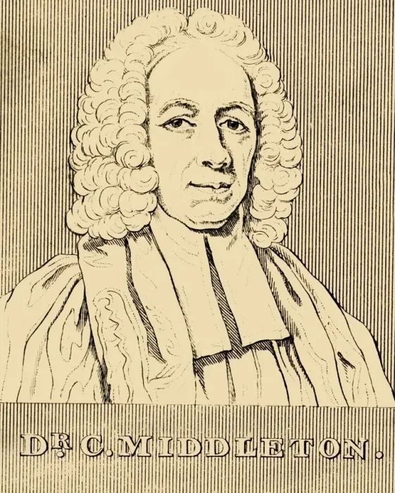 Framed Print : Dr. C. Middleton, (1683- 1750), 1830. Creator: Unknown Framed Print : Dr. C. Middleton, (1683- 1750), 1830. Creator: Unknown