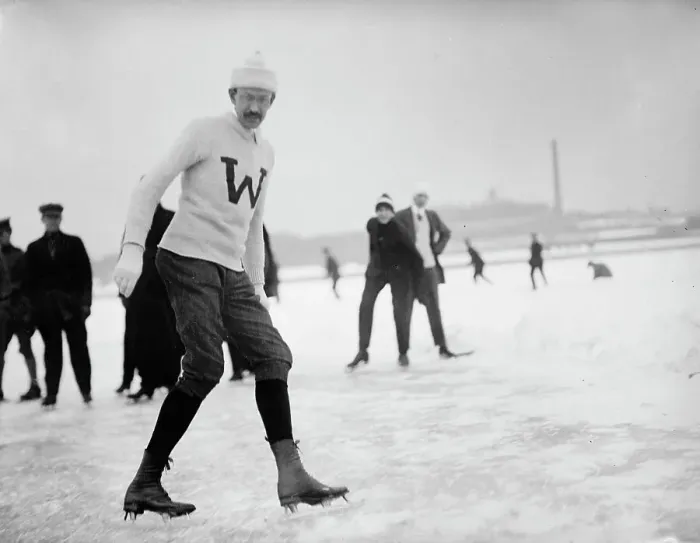 Framed Print : Dr. C.E. Meyers of Treasury Department - Skating, 1912. Creator: Harris & Ewing. Dr. C.E. Meyers of Treasury Department - Skating, 1912. Creator: Harris & Ewing Framed Print : Dr. C.E. Meyers of Treasury Department - Skating, 1912. Creator: Harris & Ewing. Dr. C.E. Meyers of Treasury Department - Skating, 1912. Creator: Harris & Ewing