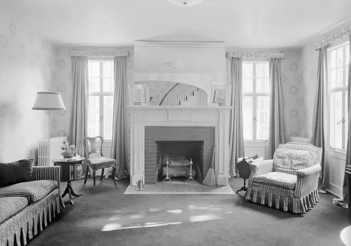 Framed Print : Dr. E. Hall Kline, residence on N. Broadway, Nyack, New York, 1941. Creator: Gottscho-Schleisner, Inc Framed Print : Dr. E. Hall Kline, residence on N. Broadway, Nyack, New York, 1941. Creator: Gottscho-Schleisner, Inc