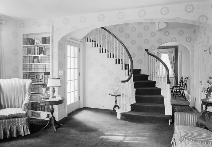 Framed Print : Dr. E. Hall Kline, residence on N. Broadway, Nyack, New York, 1941. Creator: Gottscho-Schleisner, Inc Framed Print : Dr. E. Hall Kline, residence on N. Broadway, Nyack, New York, 1941. Creator: Gottscho-Schleisner, Inc