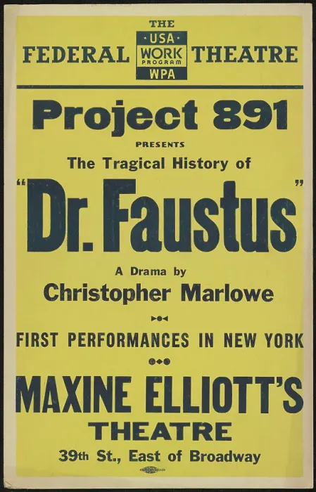 Framed Print : Dr. Faustus, New York, [1936]. Creator: Unknown