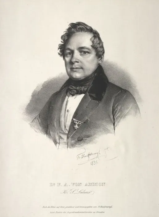 Framed Print : Dr. Friedrich August von Ammon, 1838. Creator: Franz Seraph Hanfstaengl (German, 1804-1877) Framed Print : Dr. Friedrich August von Ammon, 1838. Creator: Franz Seraph Hanfstaengl (German, 1804-1877)