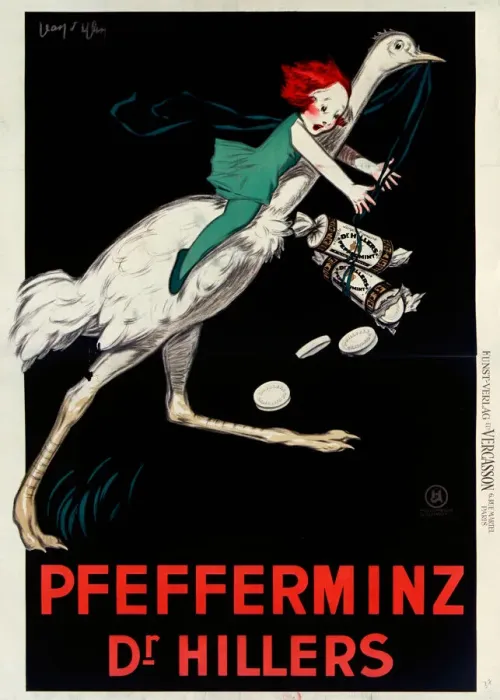 Framed Print : Dr. Hillers Pfefferminz, 1927. Creator: D Ylen, Jean (1886-1938) Framed Print : Dr. Hillers Pfefferminz, 1927. Creator: D Ylen, Jean (1886-1938)