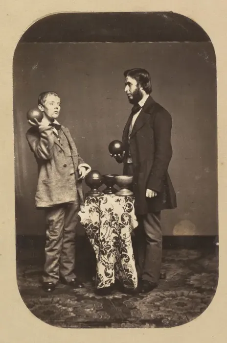 Framed Print : Dr. Joseph Parrish and an Idiot, ca. 1858. Creator: Frederick Gutekunst Framed Print : Dr. Joseph Parrish and an Idiot, ca. 1858. Creator: Frederick Gutekunst