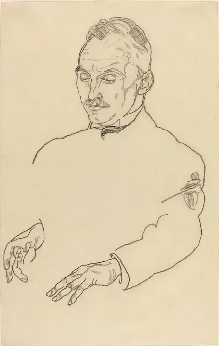 Framed Print : Dr. Koller, c. 1918. Creator: Egon Schiele Framed Print : Dr. Koller, c. 1918. Creator: Egon Schiele