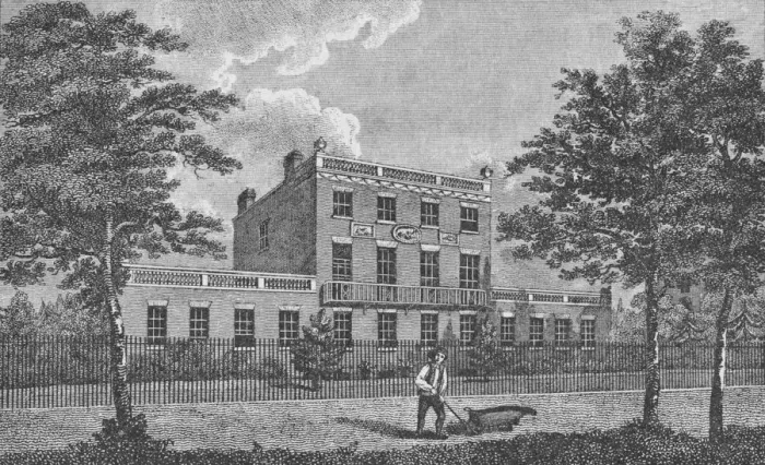 Framed Print : Dr. Lettsoms House, Camberwell, c1805, (1912). Artists: Unknown, George Samuel Elgood Framed Print : Dr. Lettsoms House, Camberwell, c1805, (1912). Artists: Unknown, George Samuel Elgood