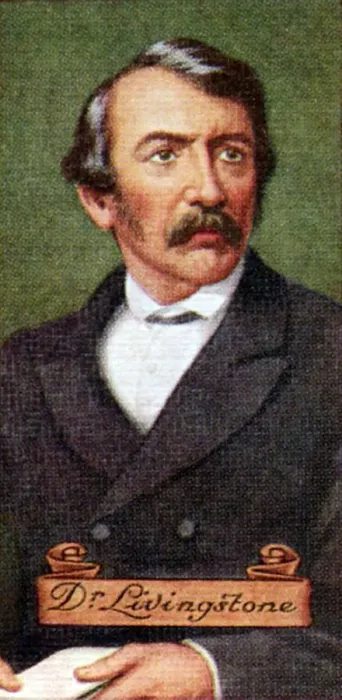 Framed Print : Dr. Livingstone, taken from a series of cigarette cards, 1935 Framed Print : Dr. Livingstone, taken from a series of cigarette cards, 1935