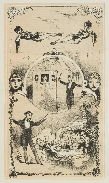 Framed Print : Dr. Lynn performs magical illusions, 1870. Creator: Unknown Framed Print : Dr. Lynn performs magical illusions, 1870. Creator: Unknown