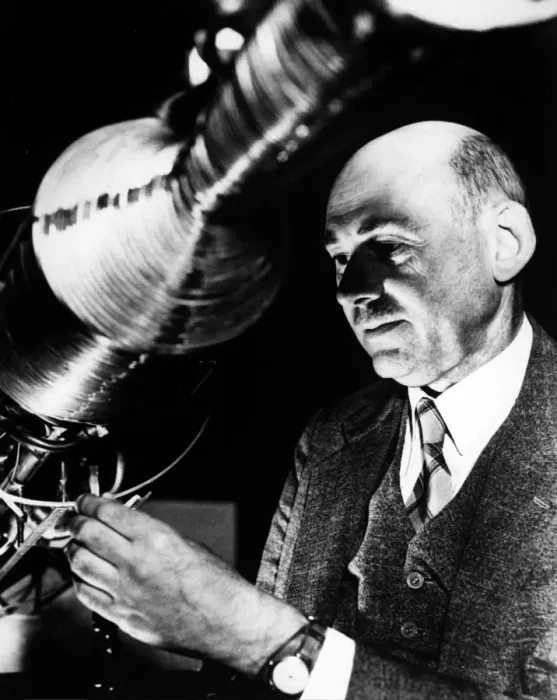 Framed Print : Dr Robert Goddard, American rocketry pioneer, c1930s. Creator: Unknown Framed Print : Dr Robert Goddard, American rocketry pioneer, c1930s. Creator: Unknown