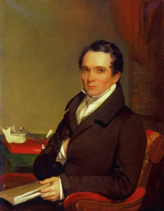 Framed Print : Dr. Samuel A. Bemis, 1842. Creator: Chester Harding Framed Print : Dr. Samuel A. Bemis, 1842. Creator: Chester Harding