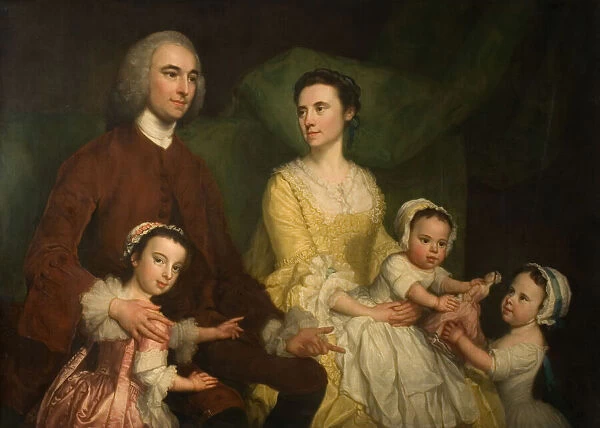 Dr Samuel Wathen With His Wife And Children, 1755. Creator: George Knapton