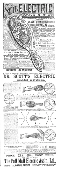 Framed Print : Dr. Scott's Electric Hair Brush, 1883. Creator: Unknown. Dr. Scott's Electric Hair Brush, 1883. Creator: Unknown Framed Print : Dr. Scott's Electric Hair Brush, 1883. Creator: Unknown. Dr. Scott's Electric Hair Brush, 1883. Creator: Unknown