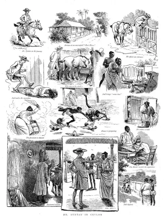 Framed Print : Dr. Syntax in Ceylon, 1890. Creator: Unknown Framed Print : Dr. Syntax in Ceylon, 1890. Creator: Unknown