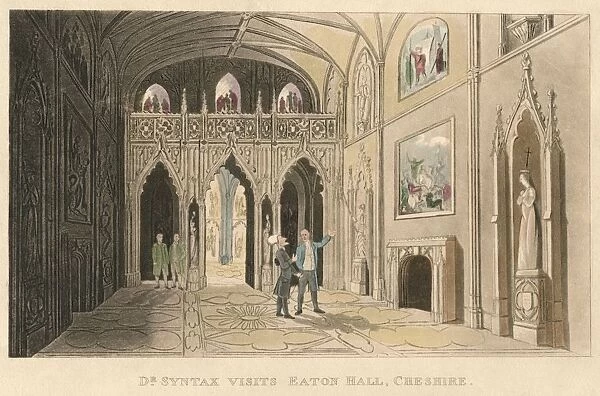 Dr Syntax Visits Eaton Hall, Cheshire, 1820. Artist: Thomas Rowlandson