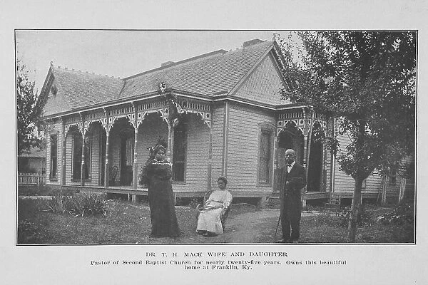 Dr. T.H. Mack, wife and daughter; Pastor of Second Baptist Church for nearly twenty-five...Ky. 1907 Creator: Unknown