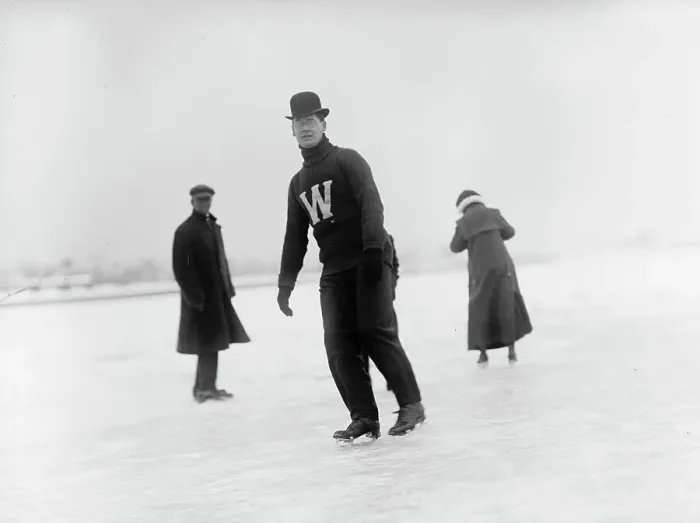 Framed Print : Dr. W.B. Hudson Skating, 1912. Creator: Harris & Ewing. Dr. W.B. Hudson Skating, 1912. Creator: Harris & Ewing Framed Print : Dr. W.B. Hudson Skating, 1912. Creator: Harris & Ewing. Dr. W.B. Hudson Skating, 1912. Creator: Harris & Ewing