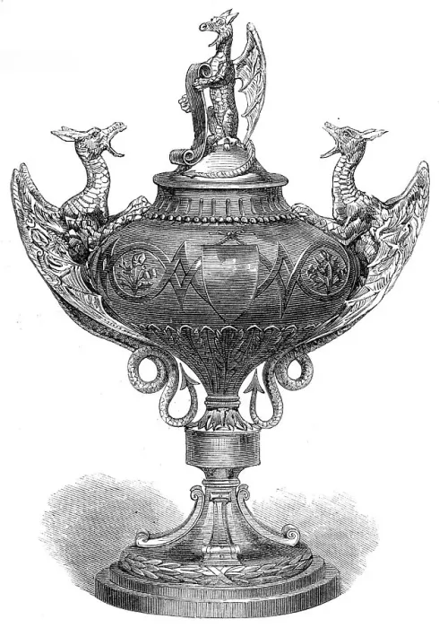 Framed Print : Dragon Cup of the St. George's Rifle Volunteer Corps, 1865. Creator: Unknown Framed Print : Dragon Cup of the St. George's Rifle Volunteer Corps, 1865. Creator: Unknown