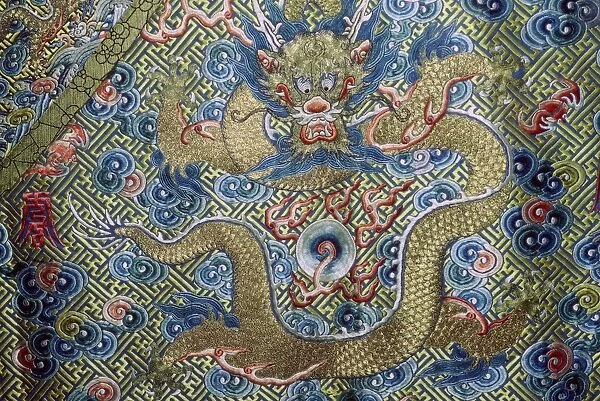 Dragon on a nineteenth century Court Robe, 19th century