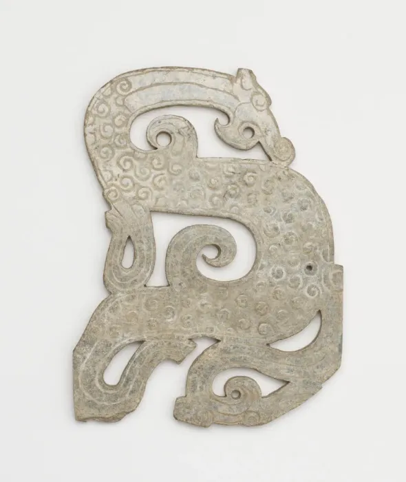 Framed Print : Dragon-shaped pendant, Eastern Zhou dynasty, 4th-3rd century BCE. Creator: Unknown Framed Print : Dragon-shaped pendant, Eastern Zhou dynasty, 4th-3rd century BCE. Creator: Unknown