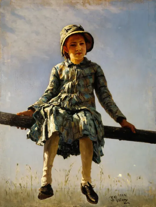 Framed Print : Dragonfly. Painters daughter portrait, 1884. Artist: Repin, Ilya Yefimovich (1844-1930) Framed Print : Dragonfly. Painters daughter portrait, 1884. Artist: Repin, Ilya Yefimovich (1844-1930)