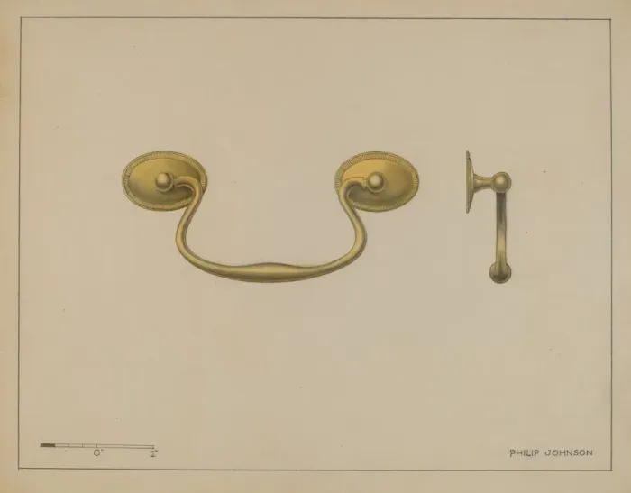 Framed Print : Drawer Pull, c. 1936. Creator: Philip Johnson Framed Print : Drawer Pull, c. 1936. Creator: Philip Johnson