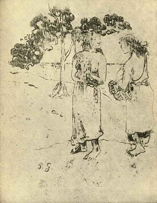Framed Print : Drawing, 1936. Artist: Paul Gauguin Framed Print : Drawing, 1936. Artist: Paul Gauguin