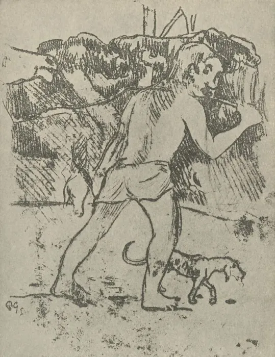 Framed Print : Drawing, 1936. Artist: Paul Gauguin Framed Print : Drawing, 1936. Artist: Paul Gauguin