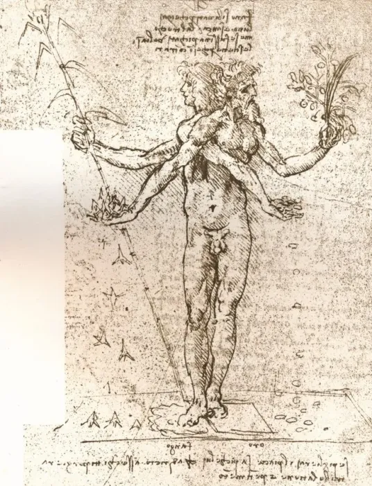 Framed Print : Drawing of an allegorical composition, c1472-c1519 (1883). Artist: Leonardo da Vinci Framed Print : Drawing of an allegorical composition, c1472-c1519 (1883). Artist: Leonardo da Vinci