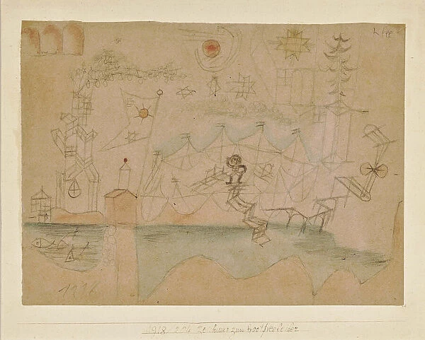 Drawing for the boat rental, 1918. Creator: Klee, Paul (1879-1940)