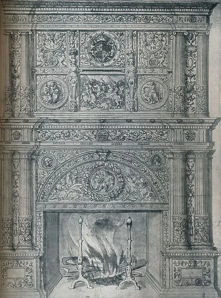Drawing of Chimney-Piece, c1537. Artist: Hans Holbein the Younger