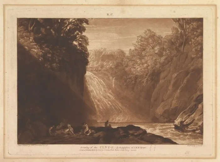 Framed Print : Drawing of the Clyde (Liber Studiorum, part IV, plate 18), March 29, 1809 Framed Print : Drawing of the Clyde (Liber Studiorum, part IV, plate 18), March 29, 1809