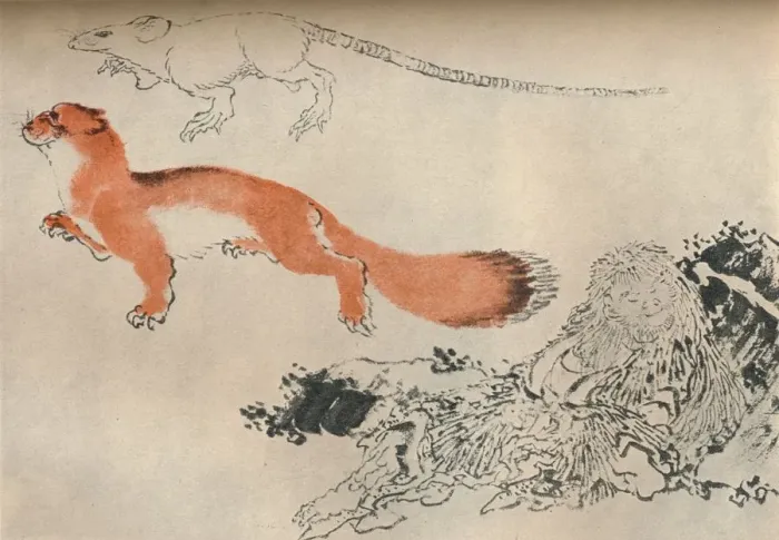 Framed Print : Drawing by Hokusai, c1780-1849, (1929). Artist: Hokusai Framed Print : Drawing by Hokusai, c1780-1849, (1929). Artist: Hokusai
