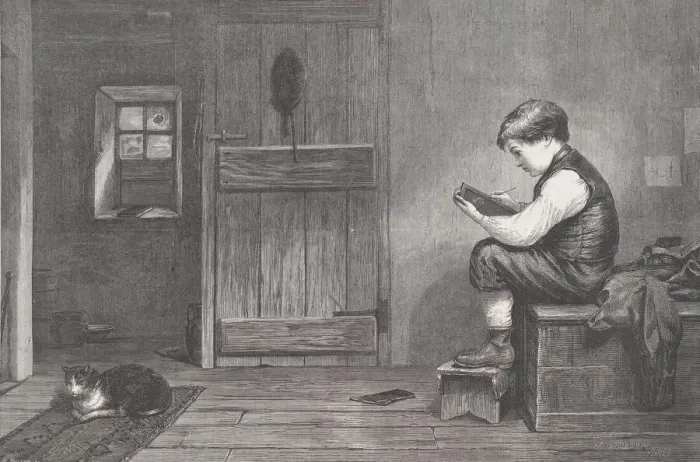Framed Print : Drawing from Life, from Illustrated London News, March 26, 1870 Framed Print : Drawing from Life, from Illustrated London News, March 26, 1870