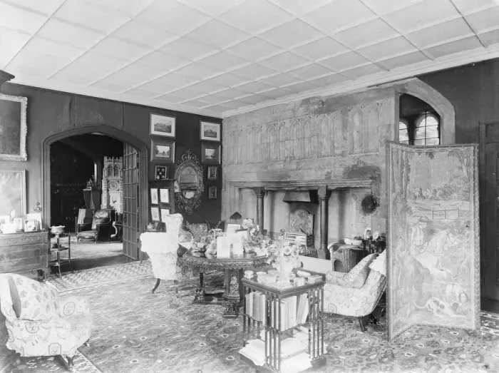 Framed Print : Drawing Room at Carisbrooke Castle, Isle of Wight, c1930. Creator: Kirk & Sons of Cowes Framed Print : Drawing Room at Carisbrooke Castle, Isle of Wight, c1930. Creator: Kirk & Sons of Cowes