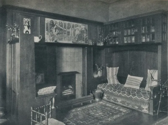 Framed Print : Drawing-Room Fireplace, c1902. Artists: John Gaff Gillespie, Unknown Framed Print : Drawing-Room Fireplace, c1902. Artists: John Gaff Gillespie, Unknown