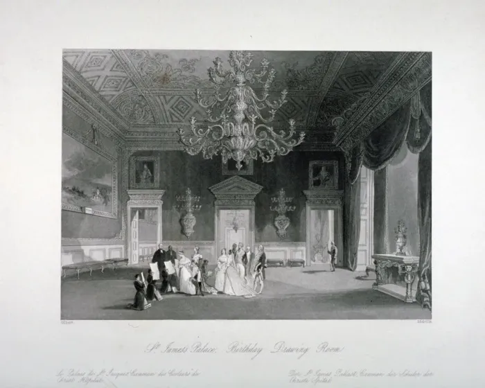 Framed Print : Drawing-room in St Jamess Palace, Westminster, London, c1840 Framed Print : Drawing-room in St Jamess Palace, Westminster, London, c1840